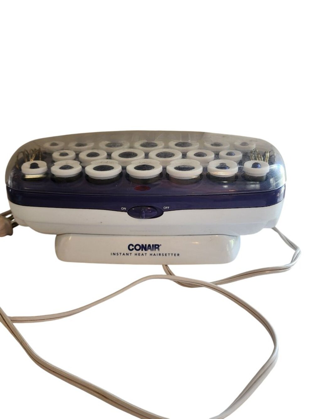 CONAIR Instant Heat Hairsetter Velvet Hot Rollers Hair Curlers / Clips